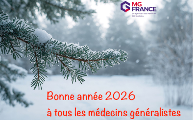 Bonne année 2026 aux médecins généralistes