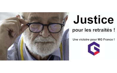 Justice pour les retraités grâce à MG France
